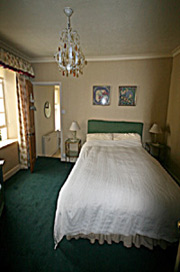 The Green Room with double bed accommodation